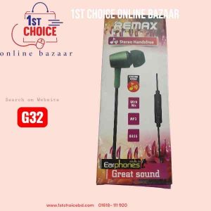 Remax stearo headphone ( G32 ) (FG06K)